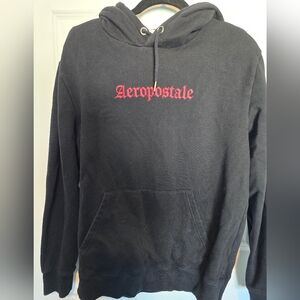 Aeropostale Black Hoodie with Red Logo